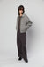 Collared short jacket in moon mist houndstooth — main image