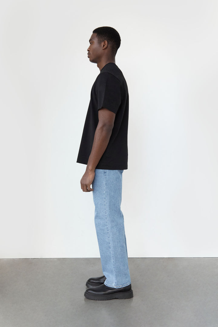 STRAIGHT LEG JEAN in Medium Wash — alternate angle
