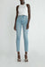 Oak essential slim fit high-rise jean in light stone — main image