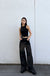 Oak 23 remix asymmetrical hem high-rise jean in washed black — main image