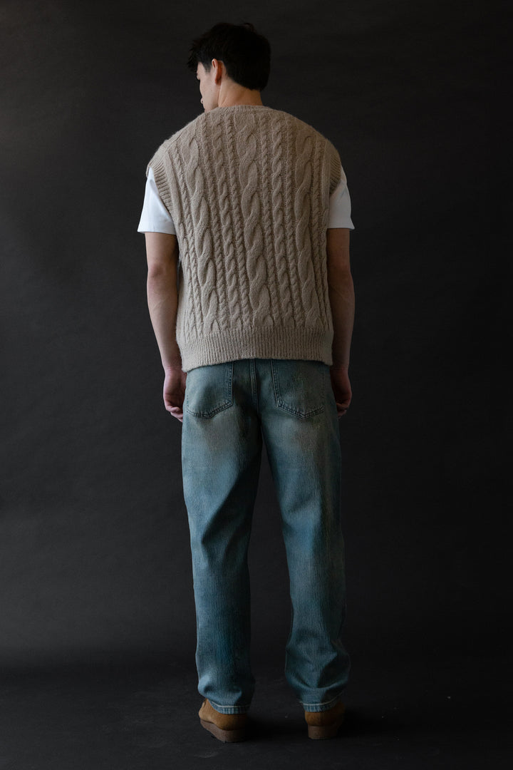 RELAXED FIT TAPERED JEAN in Sand Wash — alternate angle