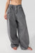 Mega curve leg denim jean in black wash — main image
