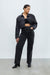 Crossfront jeans in washed black — main image