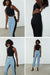Crossover front jean in light wash — main image