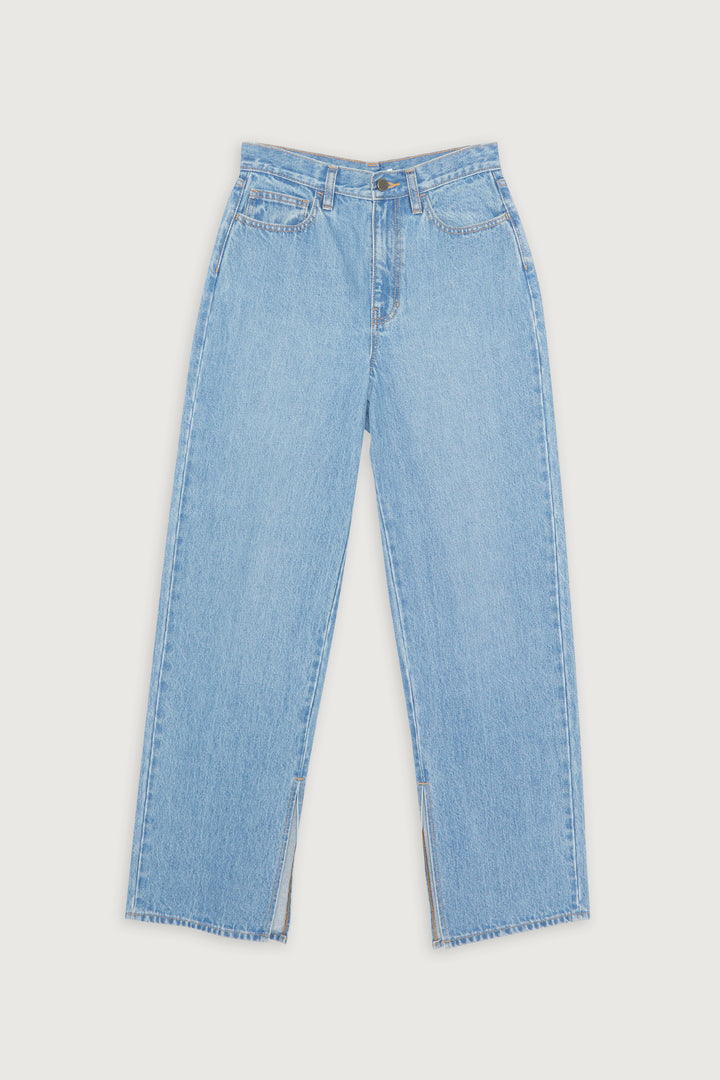 SPLIT HEM JEANS in Light Wash — alternate angle