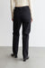 Tapered black jeans in black wash — main image