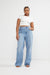 Relaxed straight leg jean in light stone — main image
