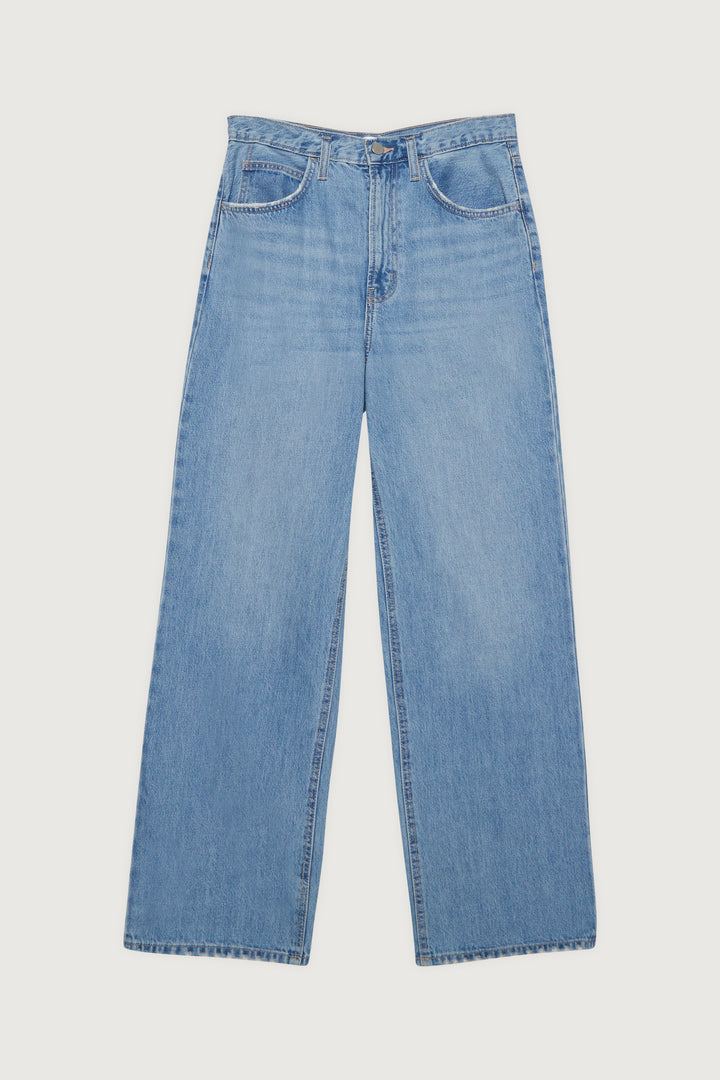 RELAXED STRAIGHT LEG JEAN in Light Stone — alternate angle