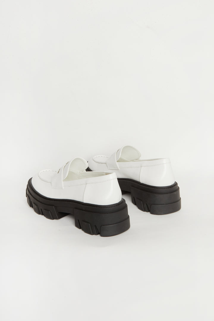CHUNKY LOAFER in White — alternate angle