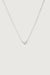Zirconia link necklace in silver — main image