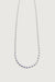 Metal bead necklace in silver — main image