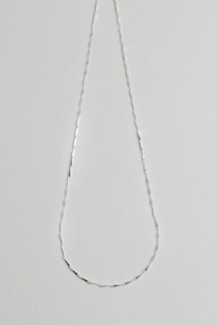 INGOT CHAIN NECKLACE in Silver — alternate angle