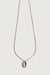 Box chain necklace with pendant in gold — main image