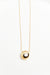 Chain necklace with round pendant in gold — main image