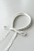 Ivory lace tie choker in ivory — main image
