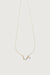 Zodiac necklace with zirconia in aries — main image