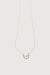 Zodiac necklace with zirconia in capricorn — main image