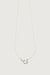 Zodiac necklace with zirconia in sagittarius — main image