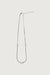 Snake chain necklace with bows in silver — main image