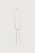 Large bow necklace in gold — main image
