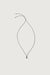 Hollow stone pendant necklace in clear — main image