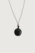 Organic pendant cord necklace in black — main image