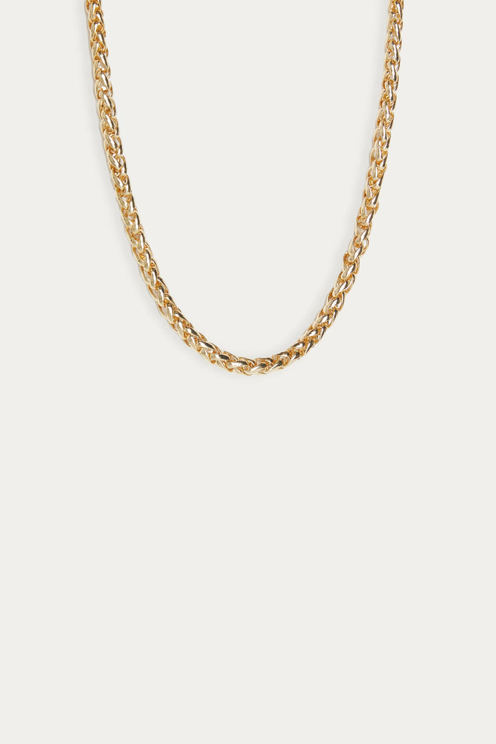 WHEAT CHAIN NECKLACE in Gold — alternate angle