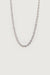 Square chain necklace in silver — main image