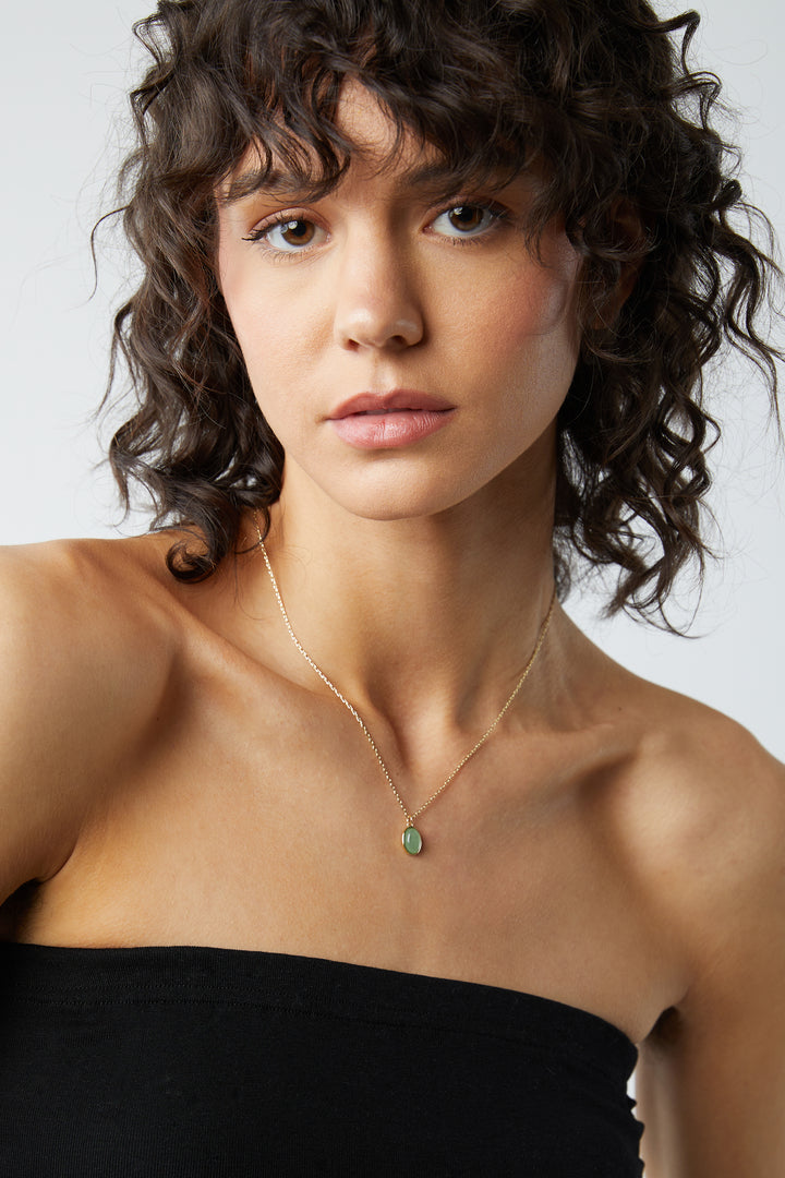 PENDANT NECKLACE in Gold — alternate angle