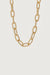 Twisted link chain necklace in gold — main image
