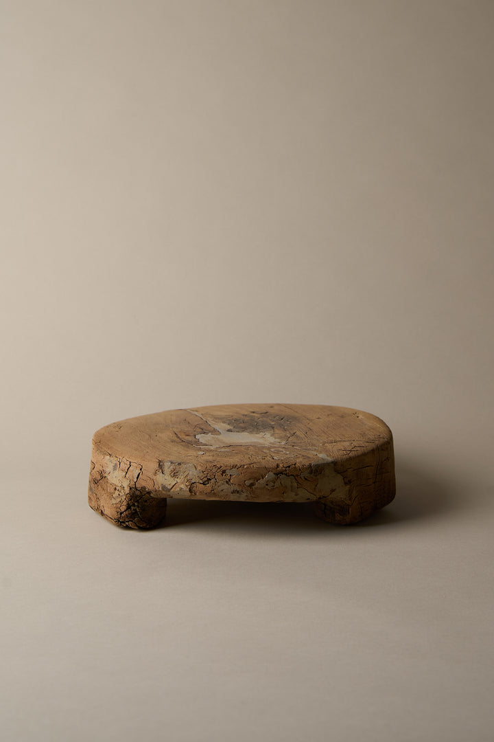 VINTAGE CHAPATI BOARD in NATURAL — alternate angle