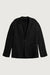 100% linen blazer in black — main image