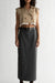 Cropped trench vest in beige — main image