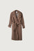 Winter trench coat in brown — main image