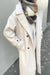 Winter trench coat in oatmeal — main image