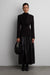 Cinched waist blazer in black — main image