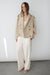 New short belted trench coat in beige — main image