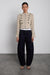 Cropped military jacket in beige — main image