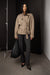 Short belted trench coat in brindle — main image