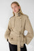 Short belted trench coat in light kelp — main image