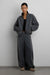 Oversized fleece jacket in gray — main image