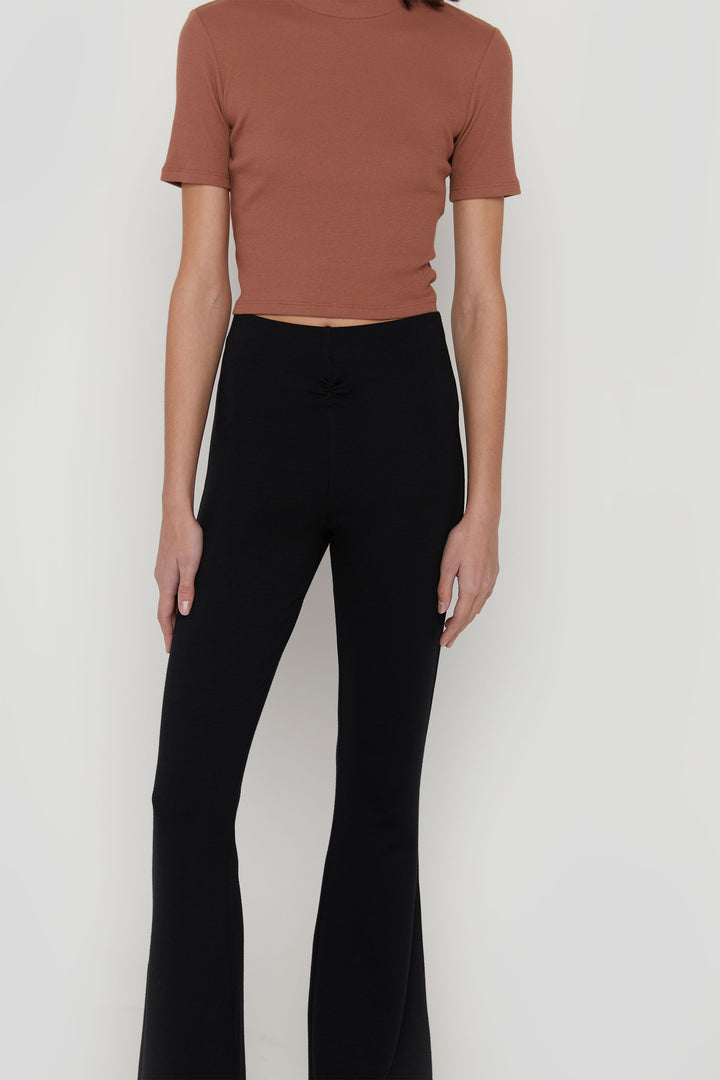 FLARED PANT in Black — alternate angle