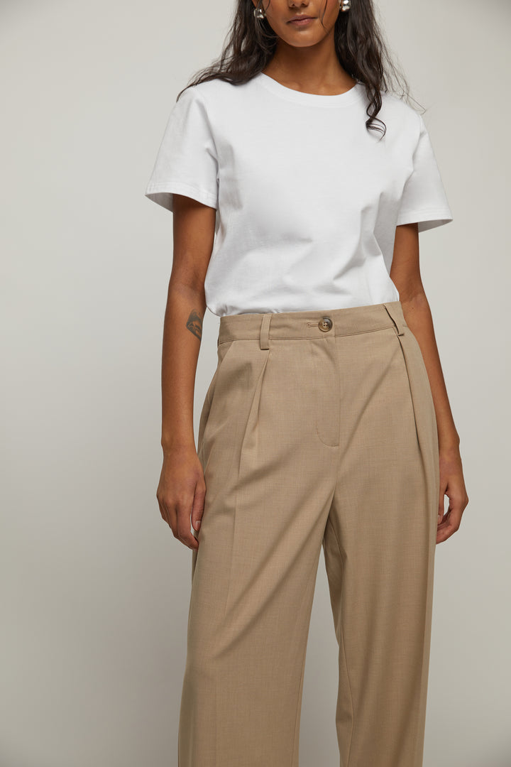 RELAXED FIT STRAIGHT LEG PANT in Smokey Taupe — alternate angle