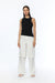 Double layer pant in white — main image