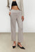 Elastic waistband pant in taupe — main image