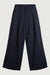 Linen blend straight leg pant in black — main image