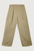100% linen straight leg pant in khaki twill — main image