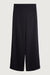 Satin crepe wide leg pant in black — main image