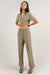 Elastic waist straight leg pant in laurel oak — main image