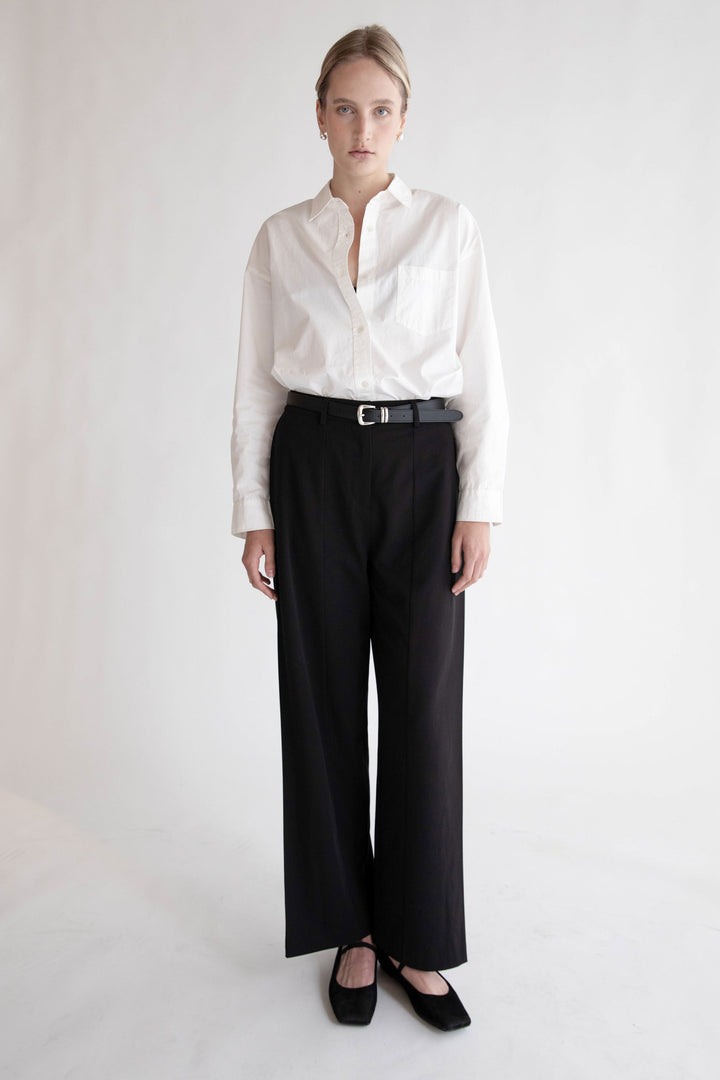 WIDE LEG FLOWY PANT in Black — alternate angle